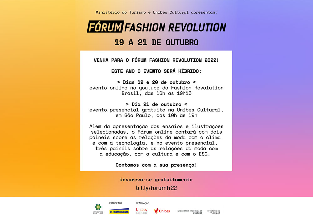 Semana Fashion Revolution 2022 aborda a relação entre dinheiro e